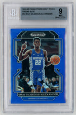 2022 Prizm Draft Picks #43 Shai Gilgeous-Alexander Blue /199 BGS 9