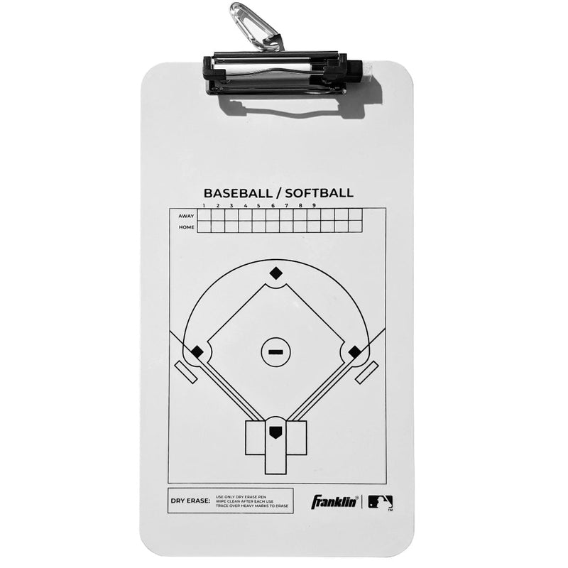 Franklin Sports MLB Coach's Clipboard - Dry Erase Baseball Lineup Board