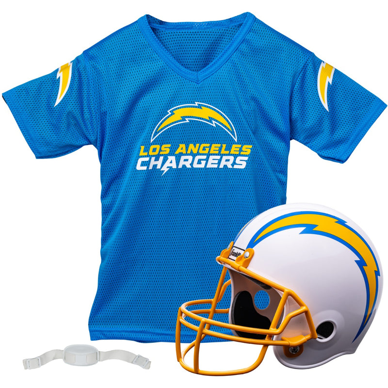 Franklin Sports NFL Helmet and Jersey Set - L.A. Chargers