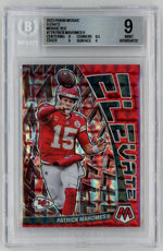 2023 Mosaic #E-PM Patrick Mahomes II Elevate Red BGS 9