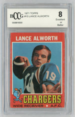 1971 Topps #10 Lance Alworth BCCG 8
