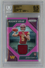 2024 Prizm #RG-JDS Jayden Daniels Pink Rookie Gear RC Patch BGS 9.5