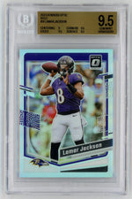 2023 Optic #14 Lamar Jackson Holo BGS 9.5
