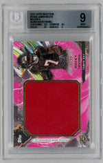 2024 Inception Bucky Irving Rookie RC Player-Worn Jumbo Relic Patch Pink /99 BGS 9