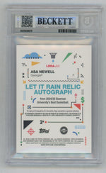 2024 Bowman Best U Asa Newell Let It Rain Player-Worn Relic Auto BGS 9