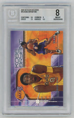 2001-02 Fleer Exclusive #115 Kobe Bryant Members Only BGS 8