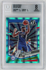 2023 Donruss #110 Joel Embiid Teal Holo Laser BGS 8
