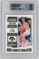 2024 Panini College Contenders #CC4 Caitlin Clark BGS 8