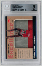 2007-08 Fleer #10 Michael Jordan Decades of Excellence BGS 9