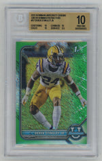 2022 Bowman U Chrome #67 Derek Stingley Jr 1st Rookie RC Green Shimmer /99 BGS 10