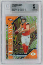 2024 Illusions #4 Bo Nix Rookie RC Illusionists Emerald BGS 9