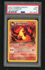 2000 Pokemon Team Rocket 1st Edition Dark Rapidash #44 PSA 9