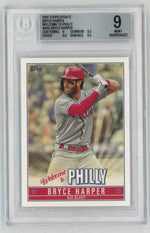 2019 Topps Update #BH-5 Bryce Harper Welcome to Philly BGS 9