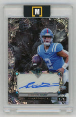 2024 Wild Card #AS7C Jaxson Dart Black Crystal Auto Rookie RC 1/1