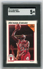 1991 NBA Hoops #30 Michael Jordan SGC 5