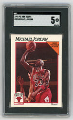 1991-92 NBA Hoops #30 Michael Jordan SGC 5