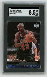 1999-00 Upper Deck #155 Michael Jordan Checklist SGC 8.5