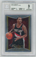 2012 Panini Select Concourse Damian Lillard #150 BGS 9