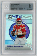 2021 Mosaic #MM1 Patrick Mahomes II Men of Mastery Silver BGS 9