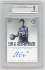 2018-19 Encased #112 Shai Gilgeous-Alexander Rookie RC Endorsements Auto /75 BGS 9