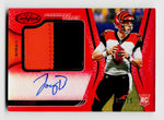 2020 Panini Certified #201 Joe Burrow Rookie Patch Auto /75 Red