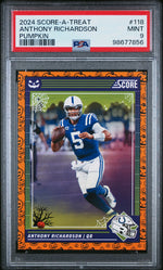 2024 Panini Score-a-Treat Pumpkin Anthony Richardson #118 PSA 9