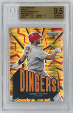 2025 Prizm #6 Albert Pujols Dingers Orange Pulsar /399 BGS 9.5