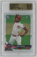 2018 Bowman Chrome Mega Box Prospect Refractor Hunter Greene #BCP48 BGS 9.5