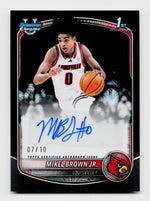 2025 Bowman Chrome #CPA-MBJ Mikel Brown Jr. 1st Rookie RC Black Mojo Refractor Auto SSP /10