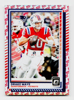 2025 Donruss Optic #47 Drake Maye 100 Emoji Rokie RC Prizm