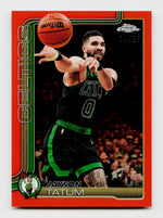 2026 Topps Chrome Update #8 Jayson Tatum True Orange Refractor /25