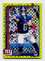 2025 Topps Chrome #306 Jaxson Dart Yellow X-Fractor Rookie RC