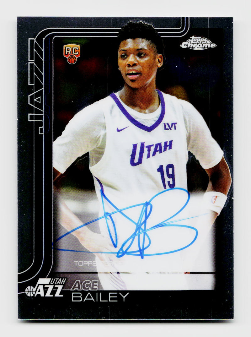 2025-26 Topps Chrome Ace Bailey RC Auto #TCAR-AB