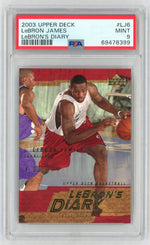2003 Upper Deck Lebron's Diary LeBron James #LJ6 PSA 9