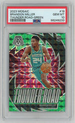 2023 Panini Mosaic Thunder Road Green Brandon Miller #19 PSA 10