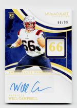 2025 Immaculate #INS-WCL Will Campbell Numbers Rookie RC Auto /99