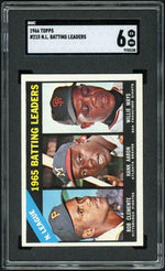 1966 Topps #215 Batting Leaders SGC 6