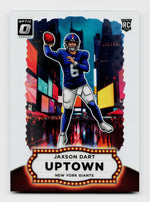 2025 Donruss Optic #11 Jaxson Dart Silver Rookie RC Uptown SSP