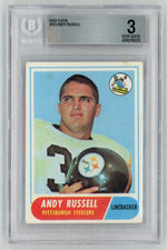 1968 Topps #163 Andy Russell Rookie RC BGS 3