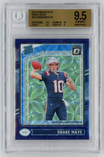 2024 Donruss Optic #229 Drake Maye Rated Rookie RC Purple Scope BGS 9.5