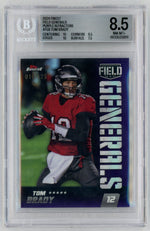 2024 Finest #FG-8 Tom Brady Purple Field Generals /125 BGS 8.5