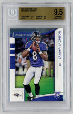 2018 Rookies & Stars #112 Lamar Jackson Rookie RC BGS 9.5