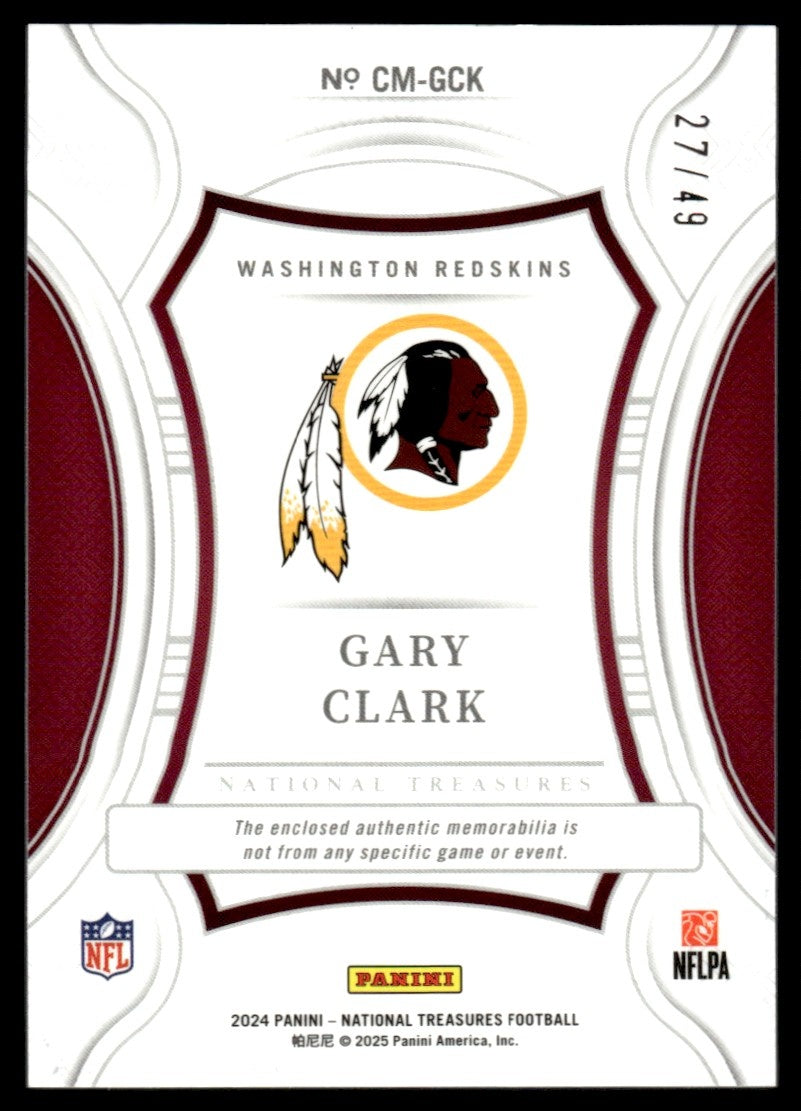 2024 Panini National Treasures Century Materials Gary Clark #CM-GCK Patch /49