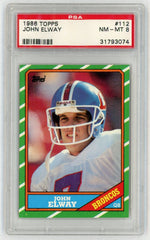 1986 Topps John Elway #112 PSA 8