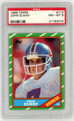 1986 Topps John Elway #112 PSA 8