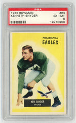1955 Bowman Kenneth Snyder #63 PSA 6