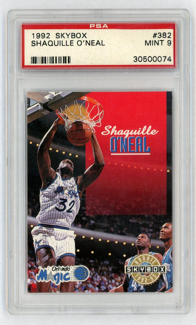 1992 SkyBox Shaquille O'Neal #382 PSA 9