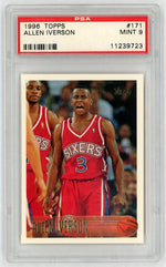 1996 Topps Allen Iverson #171 PSA 9