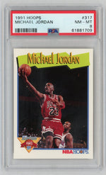 1991 Hoops Michael Jordan #317 PSA 8