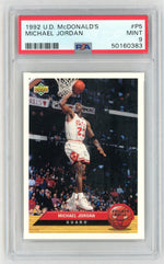1992 Upper Deck Mcdonald's Michael Jordan #P5 PSA 9